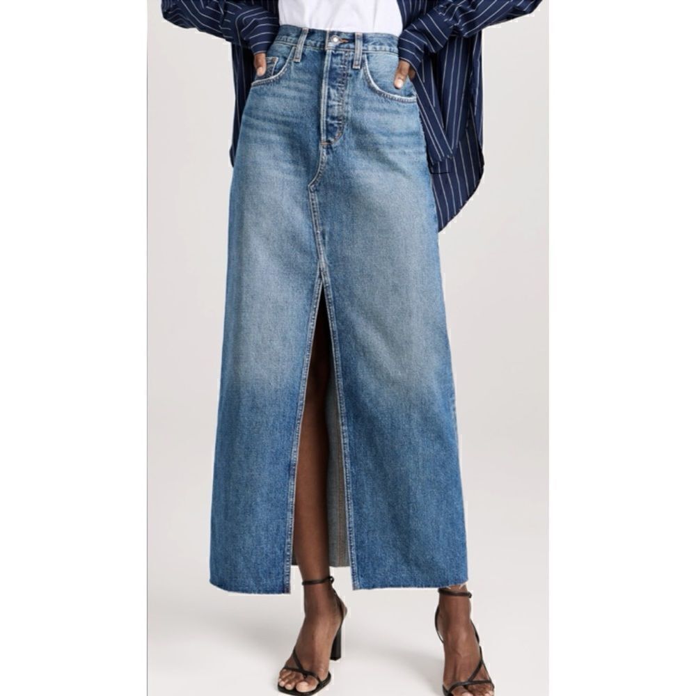 Favorite Daughter The Sadie High Rise Maxi A-Line Skirt